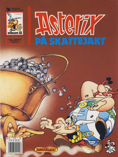 Cover for Asterix (Hjemmet / Egmont, 1969 series) #13 - Asterix på skattejakt [6. opplag]