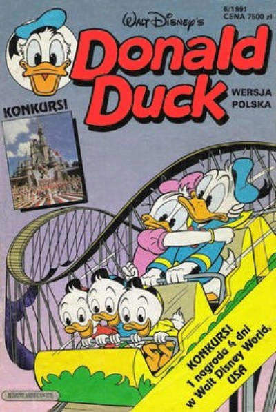 Cover for Donald Duck (Egmont Polska, 1991 series) #6/1991