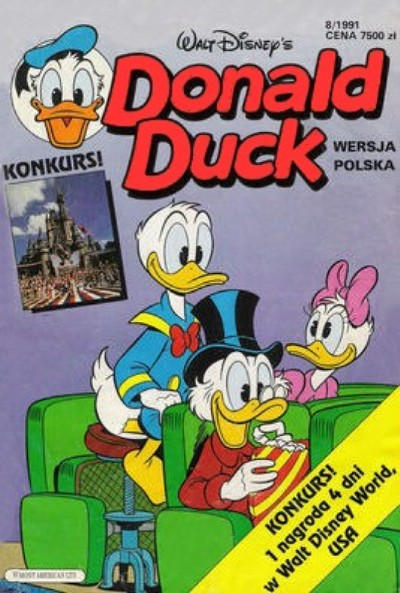 Cover for Donald Duck (Egmont Polska, 1991 series) #8/1991
