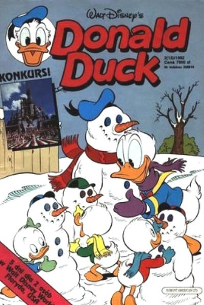 Cover for Donald Duck (Egmont Polska, 1991 series) #2/1992