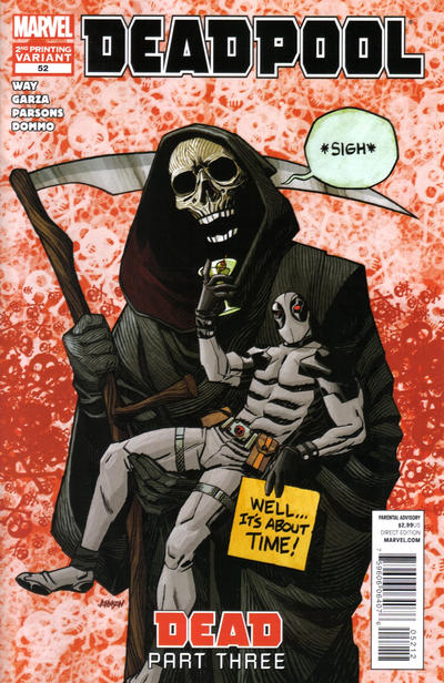 Cover for Deadpool (Marvel, 2008 series) #52 [2nd Print Variant]