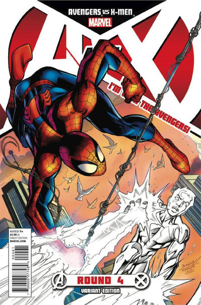 Cover for Avengers vs. X-Men (Marvel, 2012 series) #4 [Team Avengers Variant Cover by Mark Bagley]