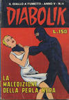 Cover for Diabolik (Astorina, 1962 series) #v5#11 [61] - La maledizione della perla nera