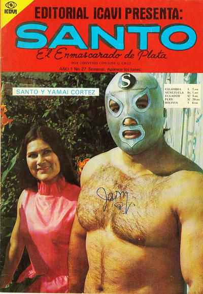 Cover for Santo El Enmascarado de Plata (Editorial Icavi, Ltda., 1976 series) #27