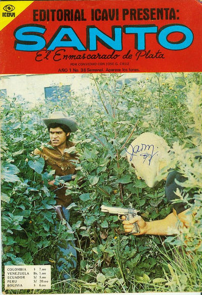 Cover for Santo El Enmascarado de Plata (Editorial Icavi, Ltda., 1976 series) #36