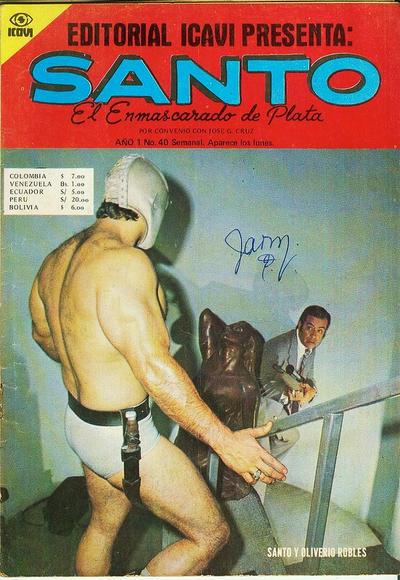 Cover for Santo El Enmascarado de Plata (Editorial Icavi, Ltda., 1976 series) #40