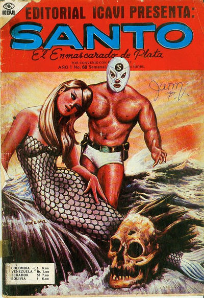 Cover for Santo El Enmascarado de Plata (Editorial Icavi, Ltda., 1976 series) #60