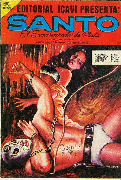 Cover for Santo El Enmascarado de Plata (Editorial Icavi, Ltda., 1976 series) #67