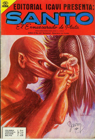 Cover for Santo El Enmascarado de Plata (Editorial Icavi, Ltda., 1976 series) #87