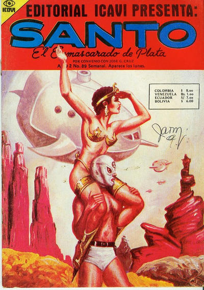 Cover for Santo El Enmascarado de Plata (Editorial Icavi, Ltda., 1976 series) #89