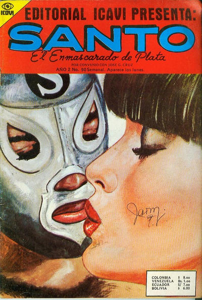 Cover for Santo El Enmascarado de Plata (Editorial Icavi, Ltda., 1976 series) #90