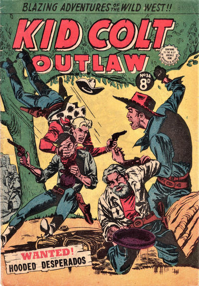 Cover for Kid Colt Outlaw (Horwitz, 1952 ? series) #34