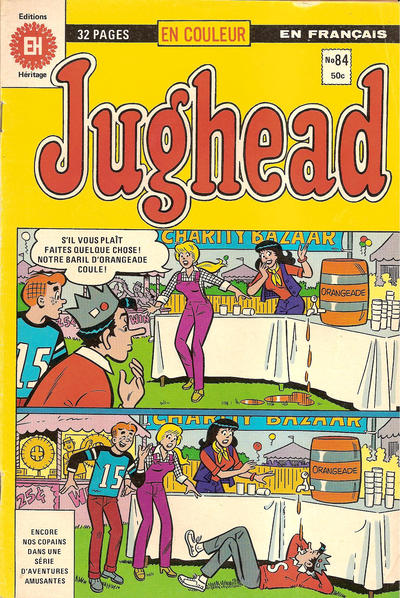 Cover for Jughead (Editions Héritage, 1972 series) #84