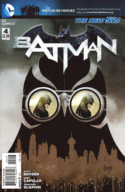 Cover for Batman (DC, 2011 series) #4 [Third Printing]