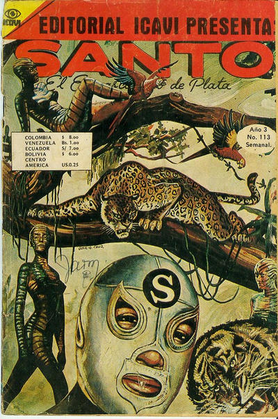 Cover for Santo El Enmascarado de Plata (Editorial Icavi, Ltda., 1976 series) #113