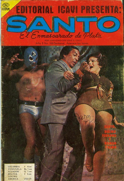 Cover for Santo El Enmascarado de Plata (Editorial Icavi, Ltda., 1976 series) #109