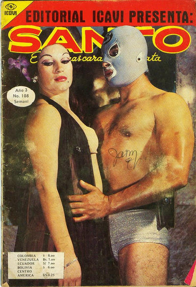 Cover for Santo El Enmascarado de Plata (Editorial Icavi, Ltda., 1976 series) #108