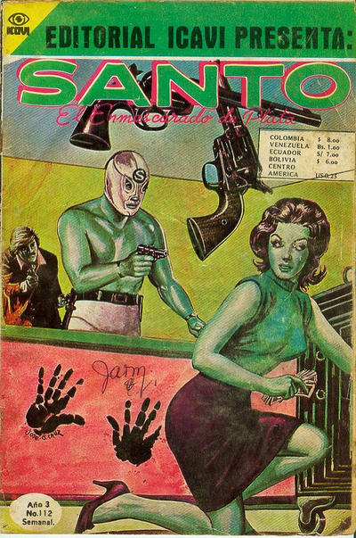 Cover for Santo El Enmascarado de Plata (Editorial Icavi, Ltda., 1976 series) #112
