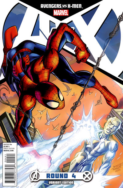 Cover for Avengers vs. X-Men (Marvel, 2012 series) #4 [Variant Cover by Mark Bagley]