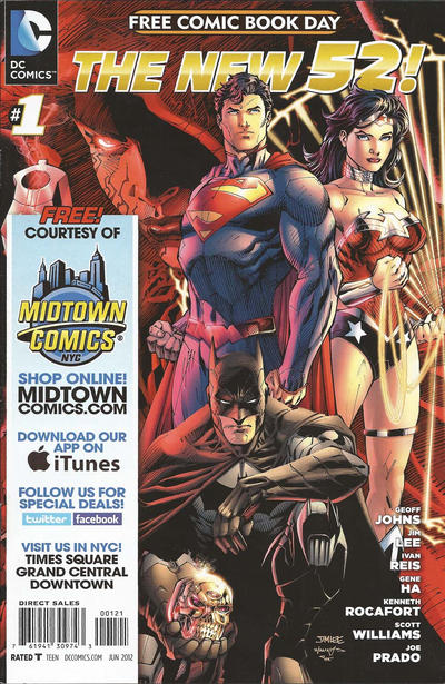 Cover for DC Comics - The New 52 FCBD Special Edition (DC, 2012 series) #1 [Midtown Comics]