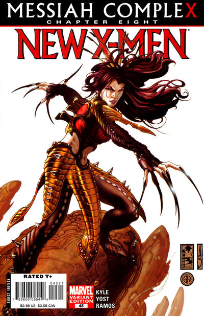 Cover for New X-Men (Marvel, 2004 series) #45 [Bianchi Variant Cover]