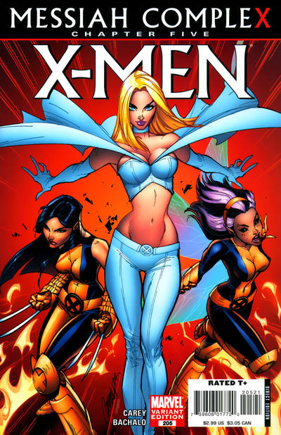 Cover for X-Men (Marvel, 2004 series) #205 [Campbell Variant Cover]