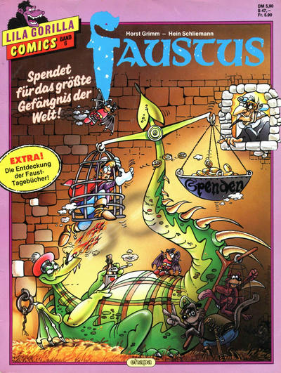 Cover for Lila Gorilla Comics (Egmont Ehapa, 1986 series) #6 - Faustus - Spendet für das größte Gefängnis der Welt