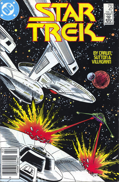 Cover for Star Trek (DC, 1984 series) #47 [Newsstand]