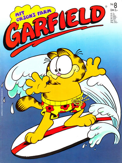 Cover for Garfield (Bavaria, 1986 series) #8/1987