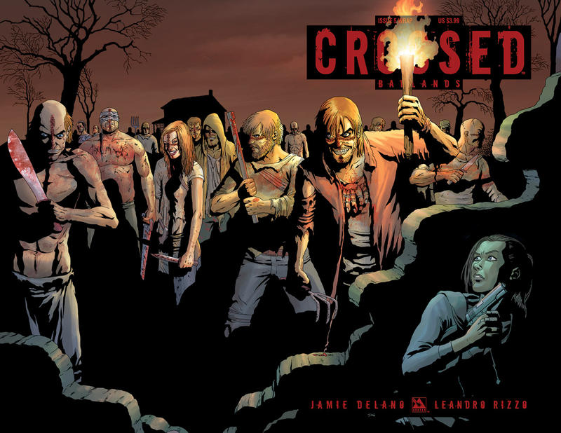 Cover for Crossed Badlands (Avatar Press, 2012 series) #5 [Wraparound Cover - Jacen Burrows]