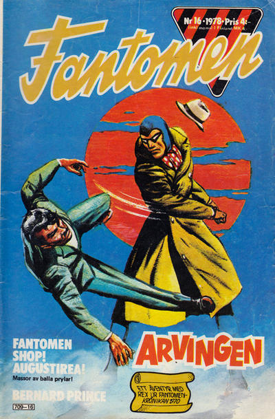 Cover for Fantomen (Semic, 1958 series) #16/1978