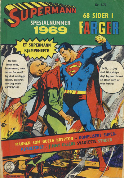 Cover for Supermann Spesial (Serieforlaget / Se-Bladene / Stabenfeldt, 1969 series) #1969