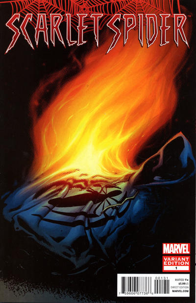 Cover for Scarlet Spider (Marvel, 2012 series) #1 [Variant Edition - Ryan Stegman]