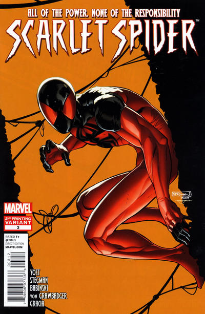 Cover for Scarlet Spider (Marvel, 2012 series) #3 [Second Printing Variant]