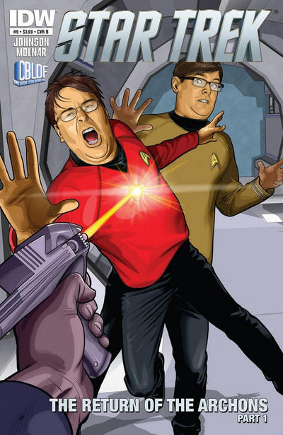 Cover for Star Trek (IDW, 2011 series) #9 [Cover B The Sharp Bros.]
