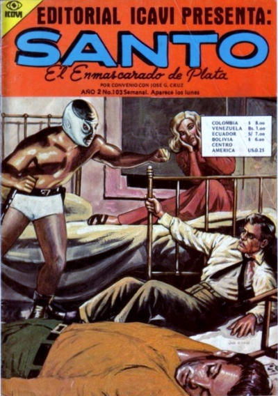 Cover for Santo El Enmascarado de Plata (Editorial Icavi, Ltda., 1976 series) #103