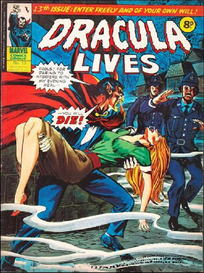 Cover for Dracula Lives (Marvel UK, 1974 series) #13
