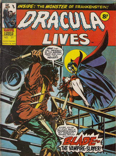 Cover for Dracula Lives (Marvel UK, 1974 series) #21