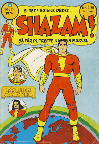 Cover for Shazam! (Illustrerte Klassikere / Williams Forlag, 1974 series) #7/1974