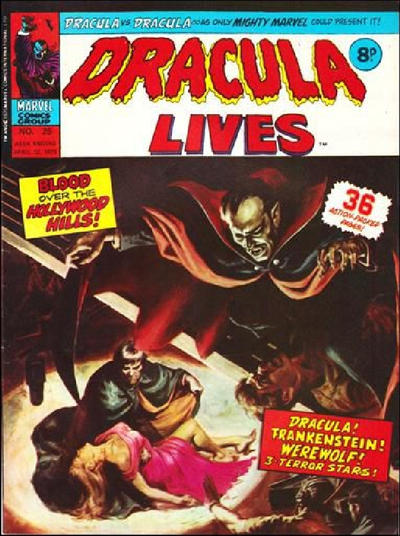 Cover for Dracula Lives (Marvel UK, 1974 series) #25