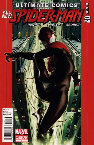 Cover for Ultimate Comics Spider-Man (Marvel, 2011 series) #2 [3rd Printing Variant]