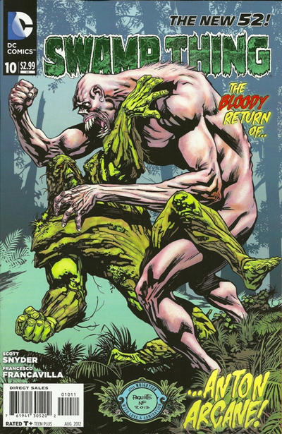 Cover for Swamp Thing (DC, 2011 series) #10 [Direct Sales]