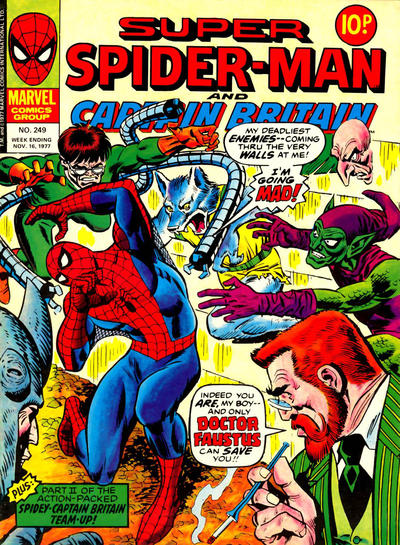 Cover for Super Spider-Man (Marvel UK, 1976 series) #249