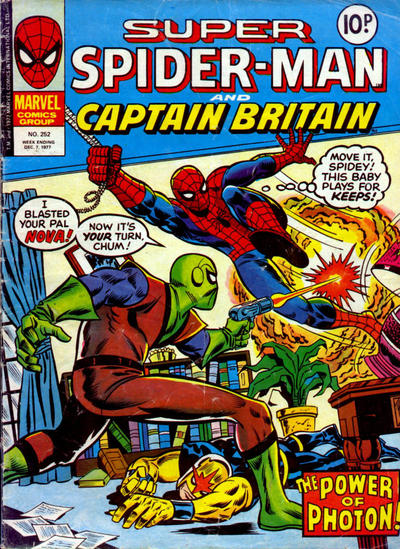 Cover for Super Spider-Man (Marvel UK, 1976 series) #252