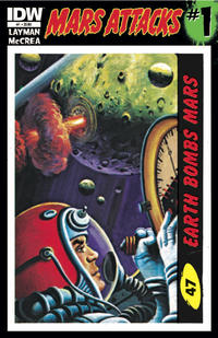 Cover Thumbnail for Mars Attacks (IDW, 2012 series) #1 [Card 47 variant]