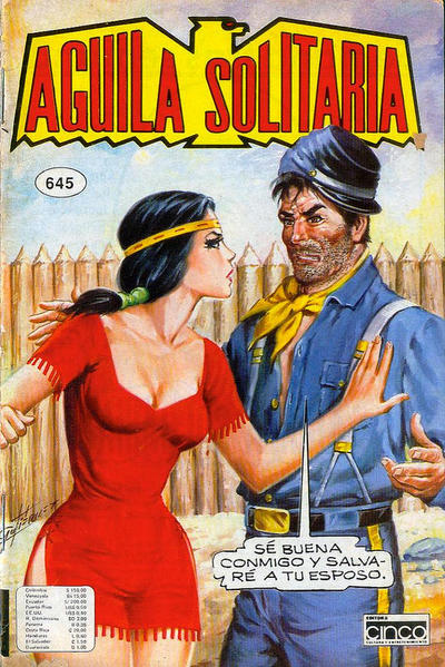 Cover for Aguila Solitaria (Editora Cinco, 1976 series) #645