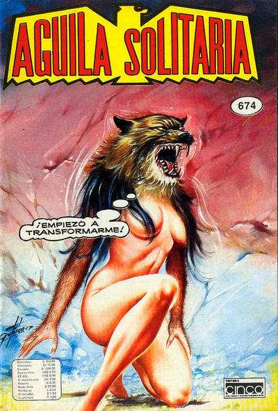Cover for Aguila Solitaria (Editora Cinco, 1976 series) #674