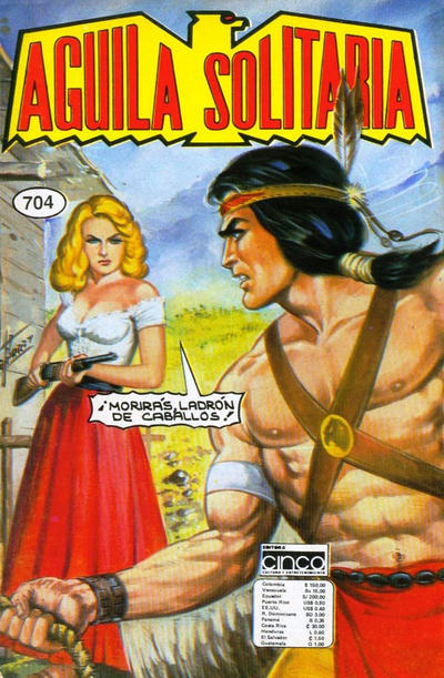 Cover for Aguila Solitaria (Editora Cinco, 1976 series) #704