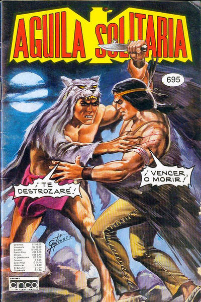 Cover for Aguila Solitaria (Editora Cinco, 1976 series) #695