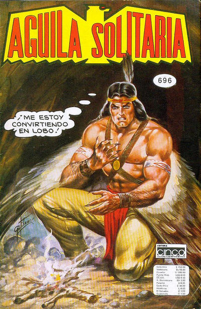Cover for Aguila Solitaria (Editora Cinco, 1976 series) #696